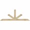 Ekena Millwork Saratoga Rough Sawn Timber Gable Bracket, Douglas Fir, 72"W x 27"H x 4"D x 4"F, 9/12 Pitch GBW072X27X0404SAR00RDF - alternate 1